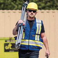 6681 High-Visibility Antimicrobial Mesh-Back Surveyor Vest, Royal Blue, Small, Polyester Groupe Generik