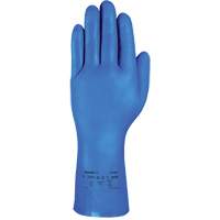 Gants r&eacute;sistants aux produits chimiques bleus pour usage moyen AlphaTec 37-501, Taille 7, 13" lo, Nitrile, 16,5-mil Groupe Generik