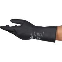 Gants r&eacute;sistants aux produits chimiques AlphaTec 87-118, Taille Petit/7, 12,6" lo, Latex de caoutchouc, Doublure en Coton, 31-mil Groupe Generik
