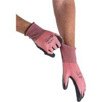 Gants &eacute;cologiques, l&eacute;gers, et r&eacute;sistants &agrave; la coupe, &agrave; haute dext&eacute;rit&eacute;, Taille 7, Calibre 18, Rev&ecirc;tement Mousse de nitrile, Enveloppe en Acier inoxydable/PEHP/rPET, ASTM ANSI niveau A4 Groupe Generik