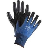 Gants l&eacute;gers et haute dext&eacute;rit&eacute; r&eacute;sistants &agrave; la coupe, Taille 7, Calibre 18, Rev&ecirc;tement Mousse de nitrile, Enveloppe en Acier inoxydable/PEHP/Tungst&egrave;ne, ASTM ANSI niveau A9 Groupe Generik