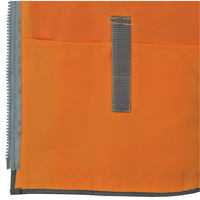 Pioneer Mesh Back Zip Front Surveyor Safety Vest, High Visibility Orange, Small, Polyester Groupe Generik