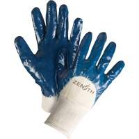 Gants &agrave; doublure interlock de poids moyen, 9/Grand, R&ecirc;vetement Nitrile, Enveloppe en Coton Groupe Generik
