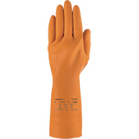Gants robustes r&eacute;sistants aux produits chimiques AlphaTec 87-208, Taille 7, 12,8" lo, Latex de caoutchouc, Doublure en Coton/Ouat&eacute;e, 29,5 mils Groupe Generik