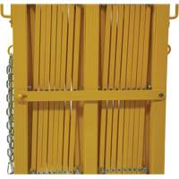 Expandable Barrier, 84" H x 20' L, Yellow Groupe Generik