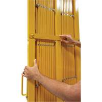 Expandable Barrier, 84" H x 20' L, Yellow Groupe Generik