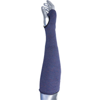 Kut Gard&reg; ECO Series 2-Ply ASP Sleeve with Thumb Hole, Aramid, 14", ASTM ANSI Level A3, Purple Groupe Generik