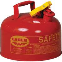 Safety Can for Flammables, Type I, Galvanized Steel, 2.5 US gal., Red, FM Approved/UL/ULC Listed Groupe Generik