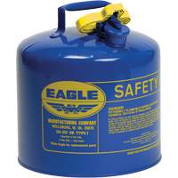 Safety Can for Kerosene, Type I, Galvanized Steel, 5 US gal., Blue, FM Approved/UL/ULC Listed Groupe Generik
