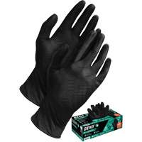 Gants jetables Deny, Petit, Nitrile, 6 mils, Sans poudre, Noir Groupe Generik