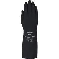 AlphaTec 38001PP Medium Duty Chemical-Resistant Gloves, Size 7, 14" L, Butyl Rubber, 14-mil Groupe Generik