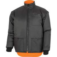 Parka de s&eacute;curit&eacute; d'hiver imperm&eacute;able 7-en-1 5056 Pioneer Yukon, Polyester, Noir/Orange haute visibilit&eacute;, T-petit Groupe Generik
