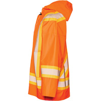 R804 Hurricane Rain Jacket, Small, High Visibility Orange Groupe Generik