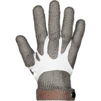 Gants en maille m&eacute;tallique MMG conformes aux normes alimentaires, Taille 2T-petit, Enveloppe en Acier inoxydable, ASTM ANSI niveau A9 Groupe Generik