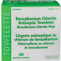 Serviette au chlorure de benzalkonium BZK, Serviette, Antiseptique Groupe Generik