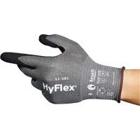 HyFlex&reg; 11-581 Ultra-Lightweight Industrial Gloves, Size 6, 21 Gauge, Nitrile Coated, Nylon/HPPE/Tungsten/Spandex Shell, ASTM ANSI Level A6 Groupe Generik