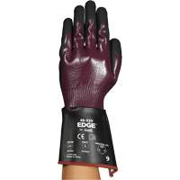 EDGE&reg; 48-939 Gauntlet Gloves, Size 6, 13 Gauge, Nitrile Coated, Polyester/HPPE/Spandex Shell, ASTM ANSI Level A4 Groupe Generik