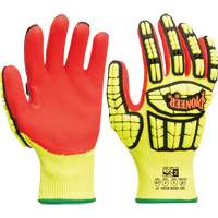 Cut and Impact-Resistant Gloves, Small, Synthetic Palm, Knit Wrist Cuff Groupe Generik