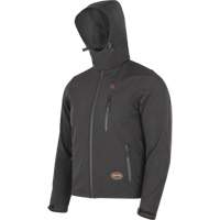 Heated Soft-Shell Jacket, Men's, Small, Black Groupe Generik