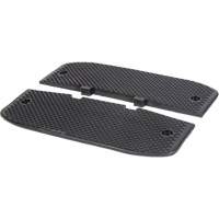 Speed Hump End Caps, Rubber, 3' L x 20" W x 2" H Groupe Generik