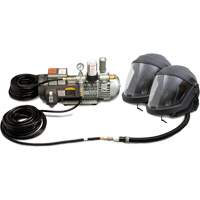 Syst&egrave;me de casque et de protection respiratoire &agrave; adduction d'air DEFENDER pour 2 travailleur Groupe Generik