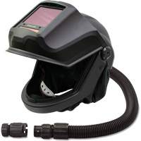 Masque respiratoire &agrave; adduction d'air et casque de soudage &agrave; visi&egrave;re relevable avec filtre ADF et valve anti-refoulement DEFENDER, Universel, Pi&egrave;ce faciale Groupe Generik