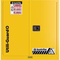 Armoire de s&eacute;curit&eacute; pour produits inflammables Utili-Guard+, 30 gal., 1 Porte(s), 43" La x 44" h x 22" p Groupe Generik