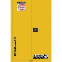 Armoire de s&eacute;curit&eacute; pour produits inflammables Utili-Guard+, 45 gal., 2 Porte(s), 43" La x 65" h x 22" p Groupe Generik