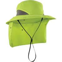 Chapeau de garde forestier 8934 Chill-Its avec prot&egrave;ge-nuque, petit/moyen, Lime haute visibilit&eacute; Groupe Generik