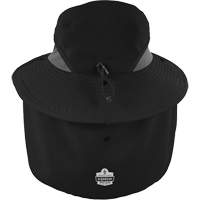 Chapeau de garde forestier 8934 Chill-Its avec prot&egrave;ge-nuque, petit/moyen, Noir Groupe Generik