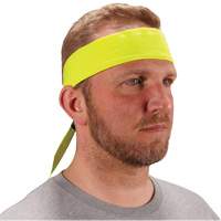 Bandeau de refroidissement Chill-Its 6702 avec polym&egrave;res int&eacute;gr&eacute;s et fermeture &agrave; nouer, Jaune lime haute visibilit&eacute; Groupe Generik