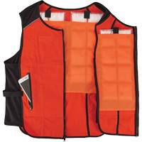 Veste de refroidissement &agrave; changement de phase l&eacute;g&egrave;re avec sachets de recharge Chill-Its 6260, Petit/Moyen, Orange Groupe Generik