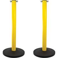 Industrial Stanchion, 37" High, Yellow Groupe Generik