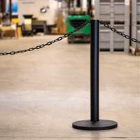 Industrial Stanchion Kit with Plastic Chain, 37" High, Red Groupe Generik