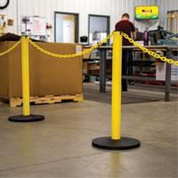 Industrial Stanchion Kit with Plastic Chain, 37" High, Red Groupe Generik