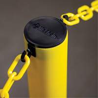 Industrial Stanchion Kit with Plastic Chain, 37" High, Red Groupe Generik