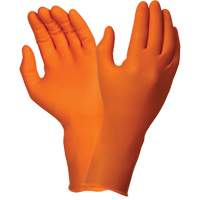 Gants jetables TOUCHNTUFF 93-800, 6,5/7, Latex/N&eacute;opr&egrave;ne/Nitrile, 23,6-mils, Sans poudre, Orange Groupe Generik
