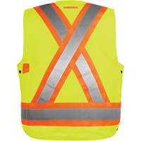 Veste haute visibilit&eacute; pour arpenteur, Orange haute visibilit&eacute;, Petit, Polyester Groupe Generik