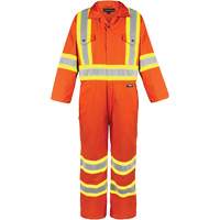 Combinaison non doubl&eacute;e haute visibilit&eacute;, Petit, Orange haute visibilit&eacute; Groupe Generik