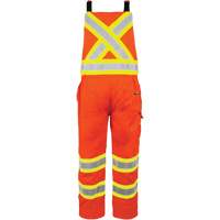 Salopette non doubl&eacute;e haute visibilit&eacute;, T-petit, Orange haute visibilit&eacute; Groupe Generik