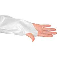 CoverMe Gown with Thumbholes, One Size, White, Polyethylene Groupe Generik