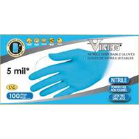 Gants jetables 34600, Petit, Nitrile, 5 mils, Sans poudre, Bleu Groupe Generik