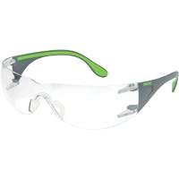 Lunettes de s&eacute;curit&eacute; gris/vert Adapt Lite, Lentille Transparent, Antibu&eacute;e/Anti-&eacute;gratignures, ANSI Z87+/R&eacute;pond ou surpasse la norme CSA Z94.3 Groupe Generik