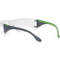 Lunettes de s&eacute;curit&eacute; gris/vert Adapt Lite, Lentille Transparent, Antibu&eacute;e/Anti-&eacute;gratignures, ANSI Z87+/R&eacute;pond ou surpasse la norme CSA Z94.3 Groupe Generik