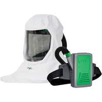 Respirateur T-Link avec casquette, tube de respiration, montage &agrave; la ceinture & APR motoris&eacute; PX5, Cagoule ample & visi&egrave;re, Pile Lithium-ion Groupe Generik