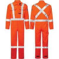 Combinaisons Avenger, 7 oz, Taille 46, Orange haute visibilit&eacute; Groupe Generik