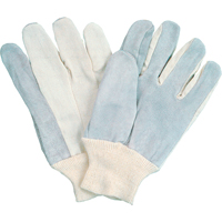 Gants de travail &agrave; index complet d'usage standard, Grand, Paume en Cuir de vache refendu Groupe Generik