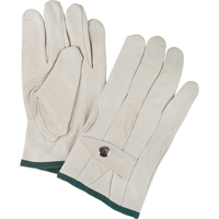 Standard-Duty Ropers Gloves, Medium, Grain Cowhide Palm Groupe Generik