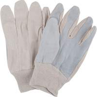 Gants de travail d'usage standard, Grand, Paume en Cuir de vache refendu Groupe Generik