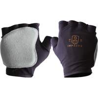 Gants antichocs sans doigts, main droite, T-petit, Paume en Cuir refendu, Poignet &agrave; enfiler Groupe Generik